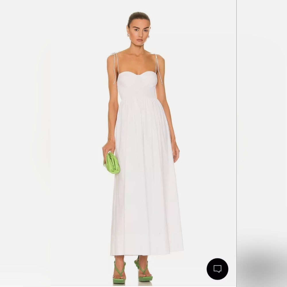#162 Staud Landry Smocked Maxi Dress NWT